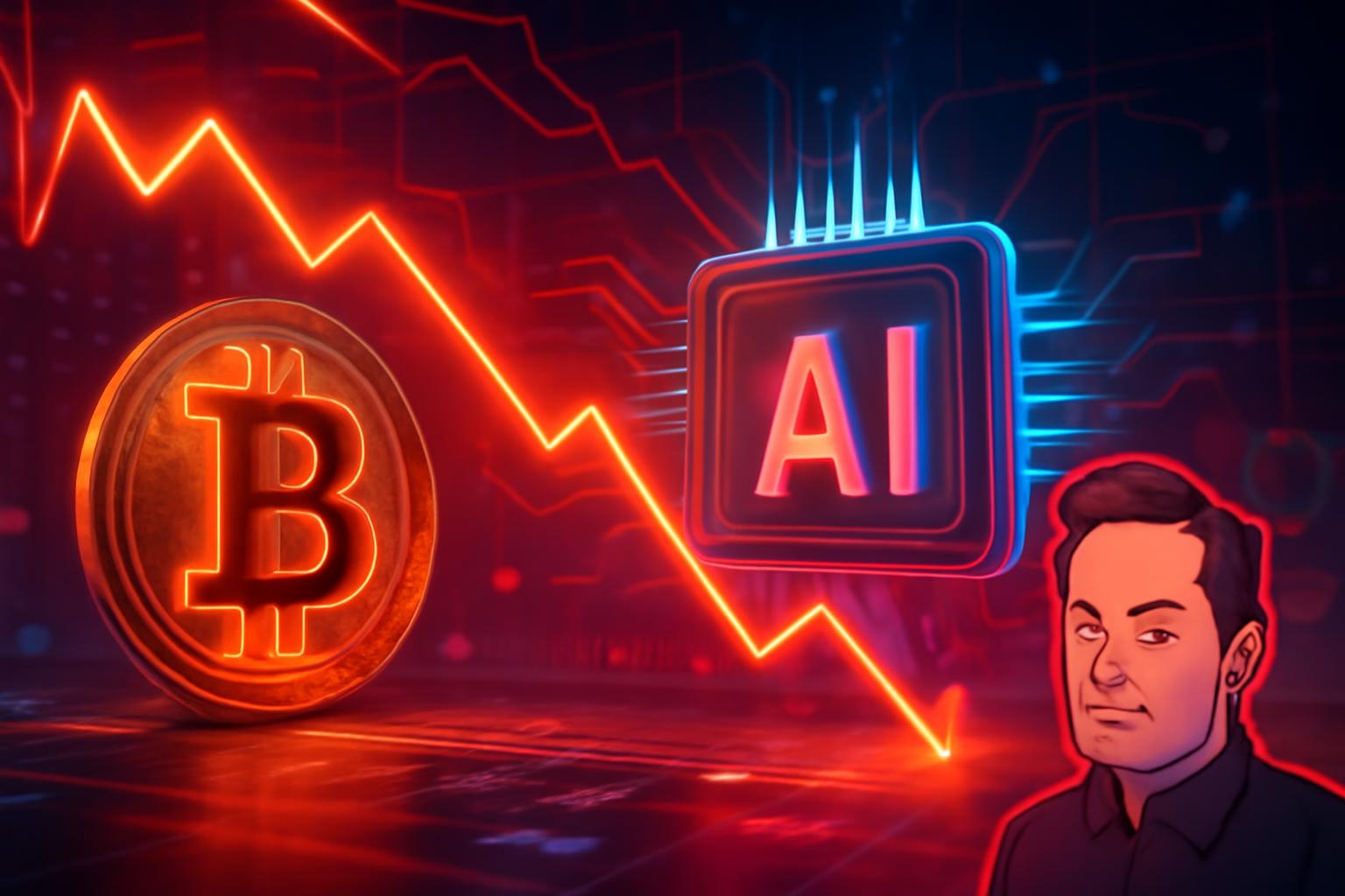 Crypto Markets Slide as AI Bubble Fears Trigger Broad Selloff