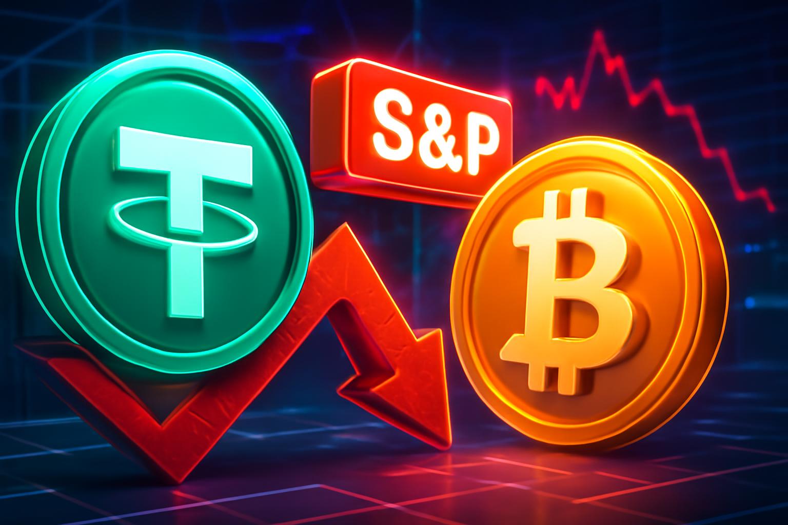 S&P Downgrades Tether's USDT Stability Amid Bitcoin Exposure