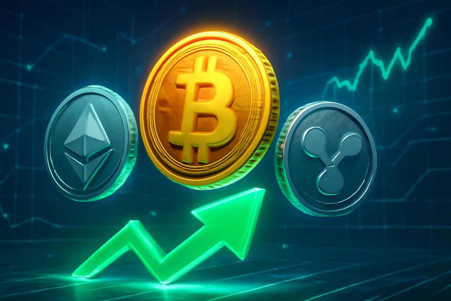 BTC, ETH, and XRP Edge Toward Recovery After Sharp Correction