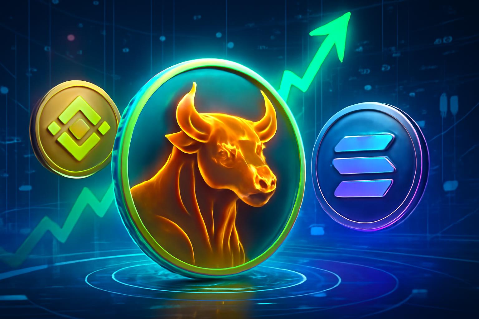 MoonBull Eyes 100x Rally in 2025 as SOL and BNB Stabilize