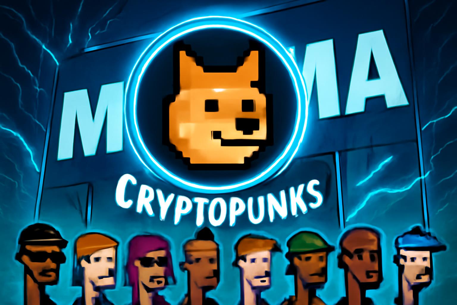 Eight CryptoPunks NFTs Join MoMA's Permanent Collection in New York