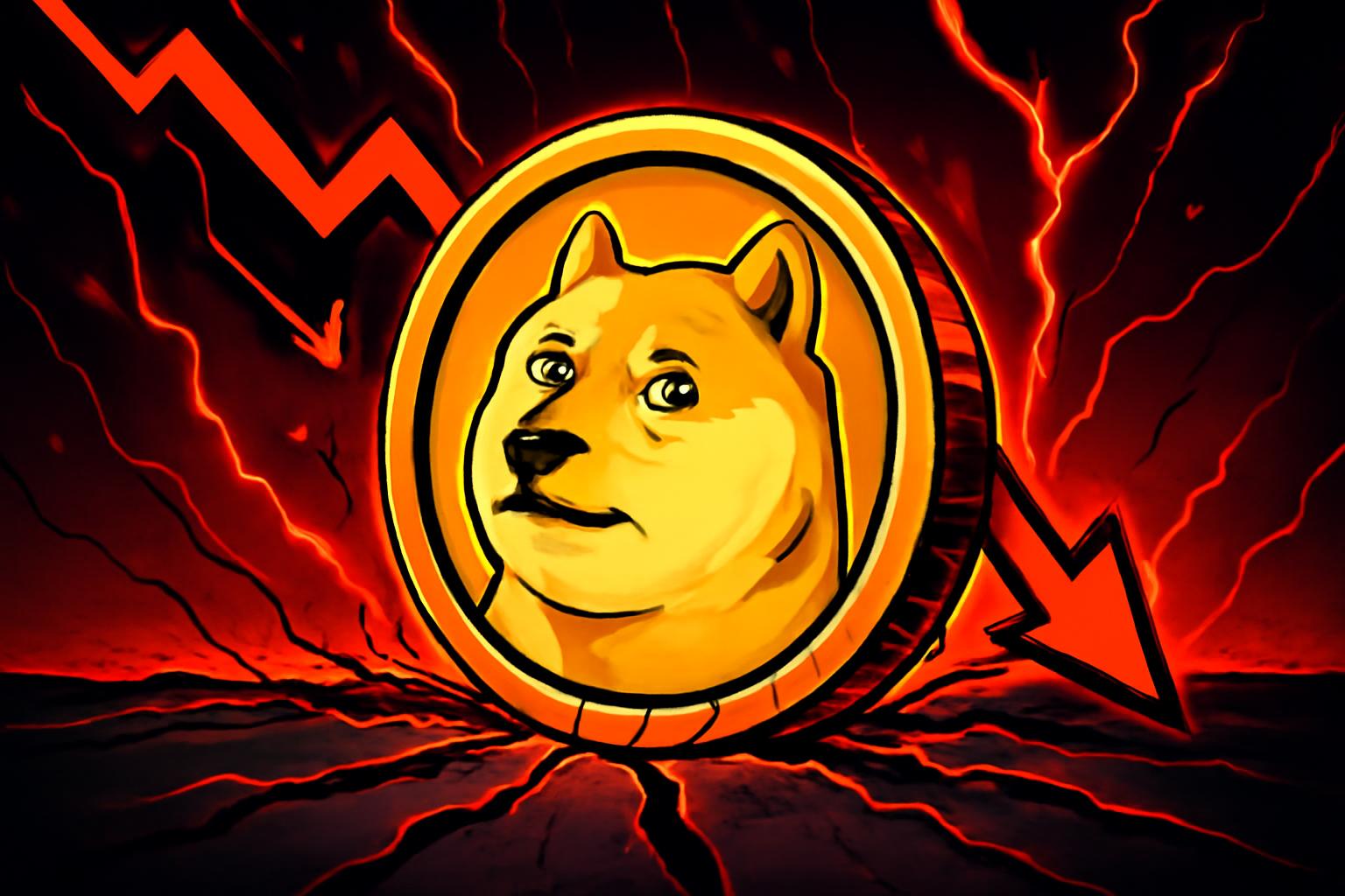 Dogecoin Tests Crucial Support at 0.128; 0.090 Next If Break Holds