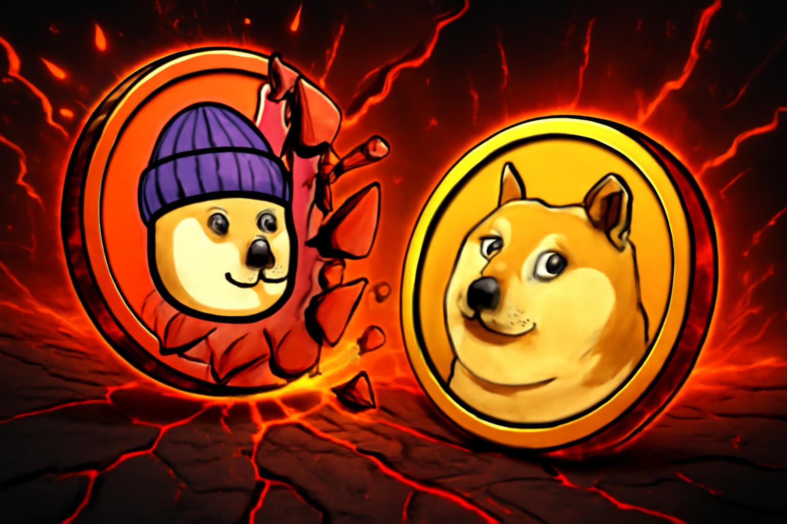 Dogwifhat Demise Highlights Meme-Coin Fragility Versus Dogecoin