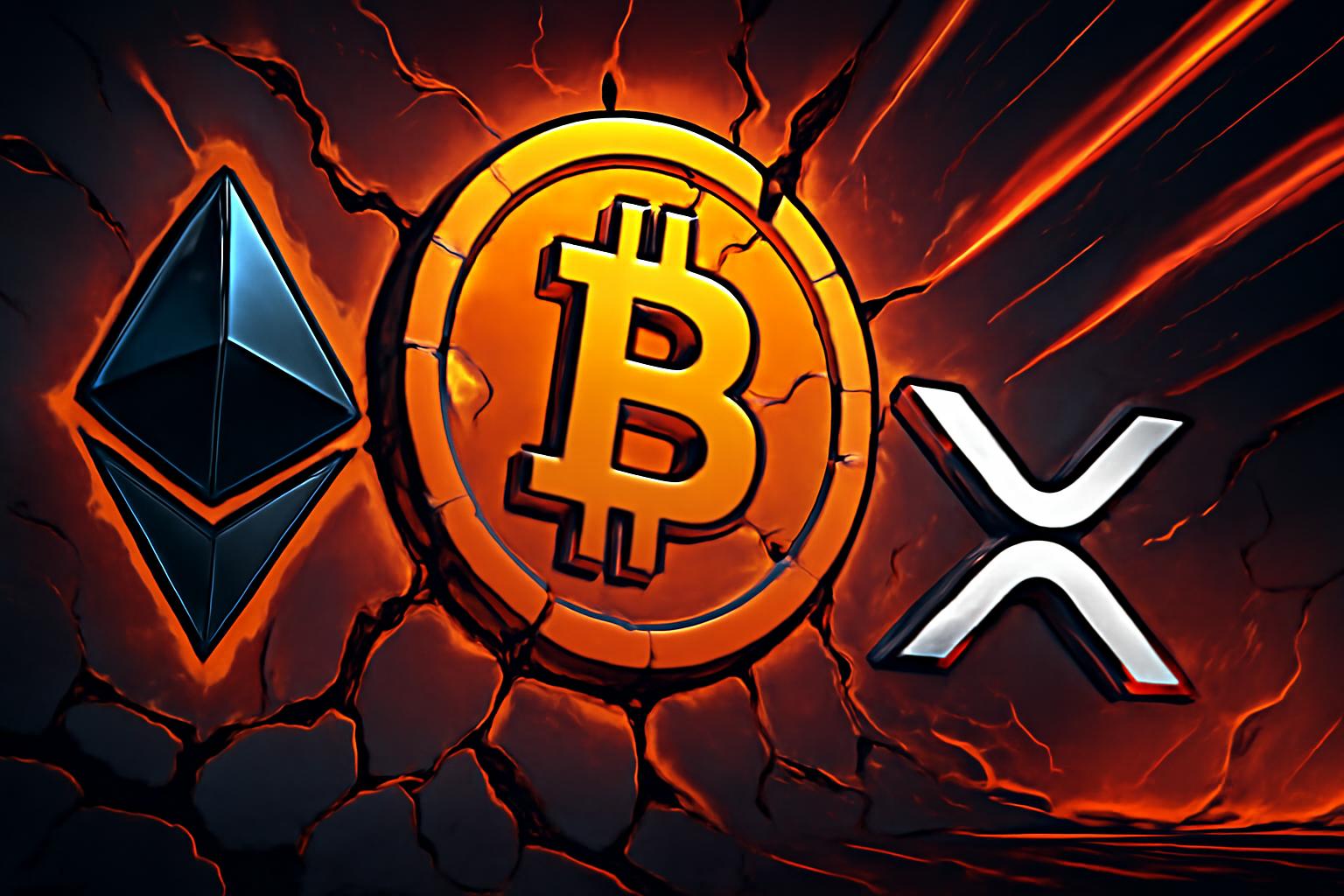 Crypto Today: Bitcoin, Ethereum, XRP Decline as Risk-Off Sentiment Intensifies