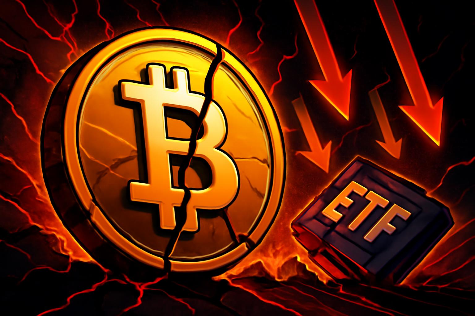 Bitcoin Dips Toward $87K as Institutional Outflows Persist