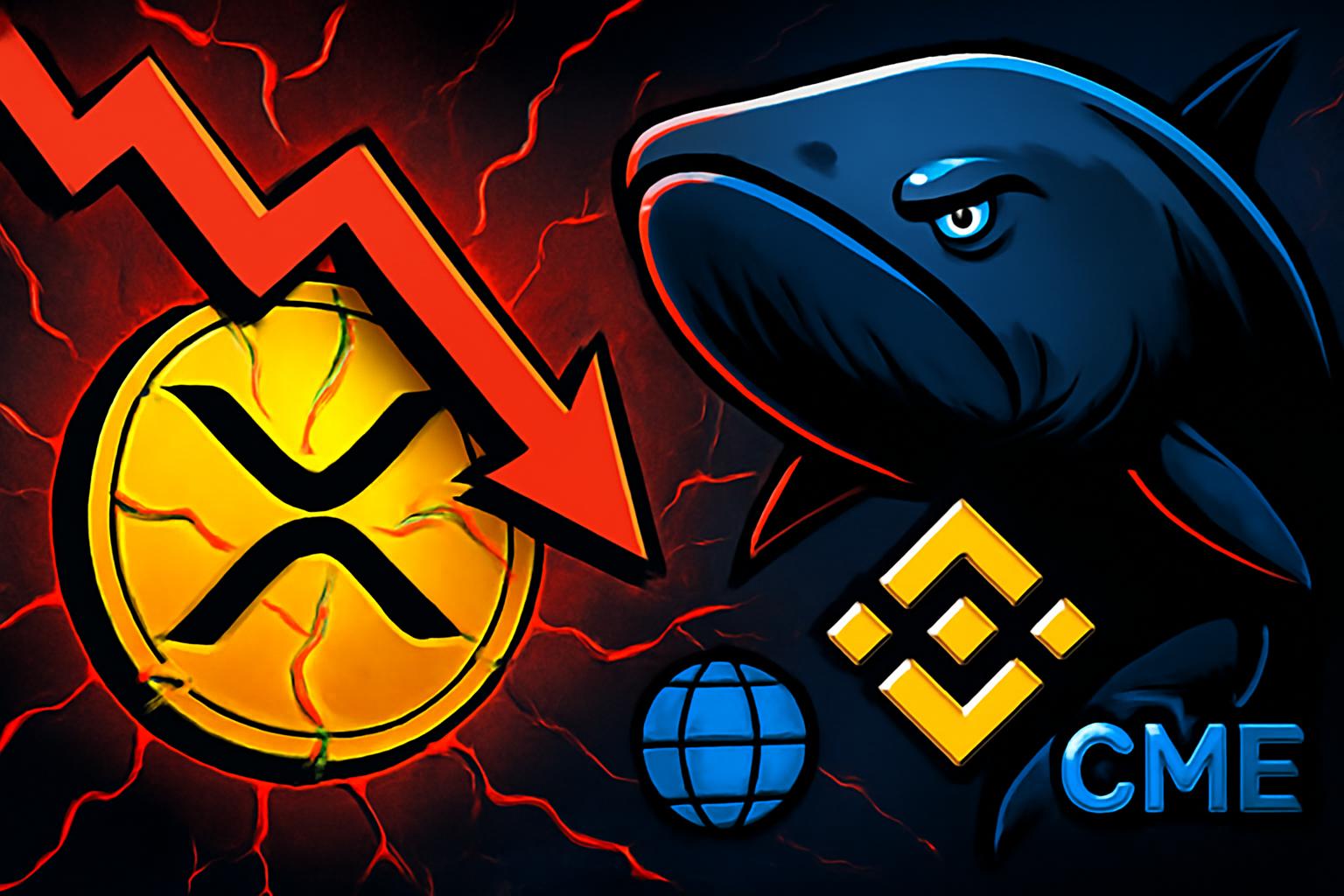 XRP Dips as Whales Sell 1B Coins; Futures and ETF Flows Signal Mixed Outlook