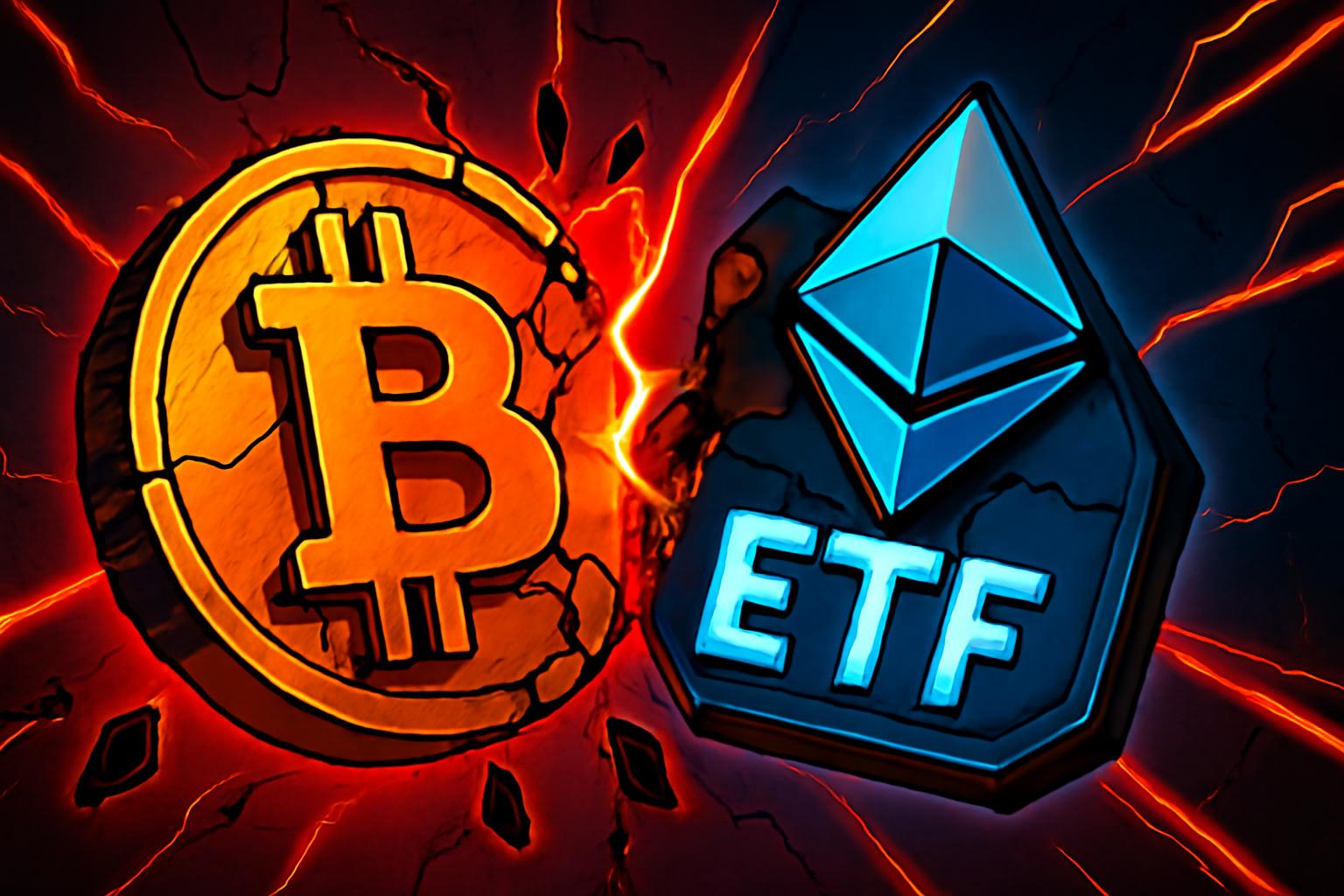 Bitcoin and Ethereum ETFs Face December Pullback with $1.13B in Outflows