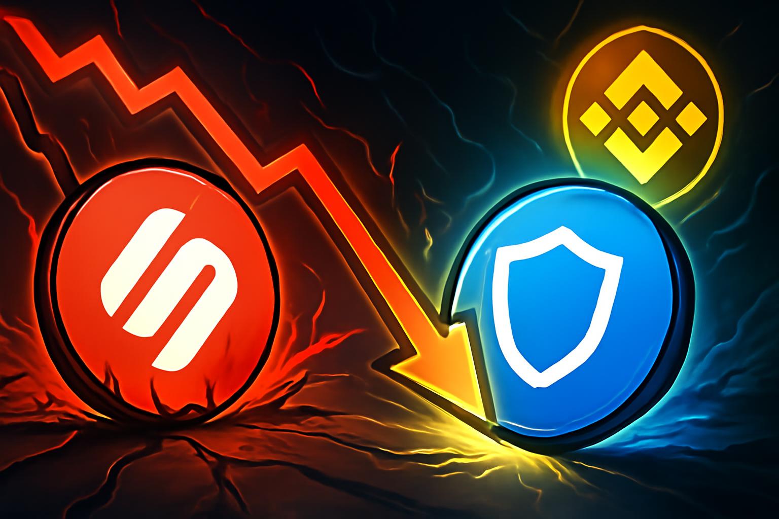 SXP Drops 13% as TWT Rebounds on Binance Spot