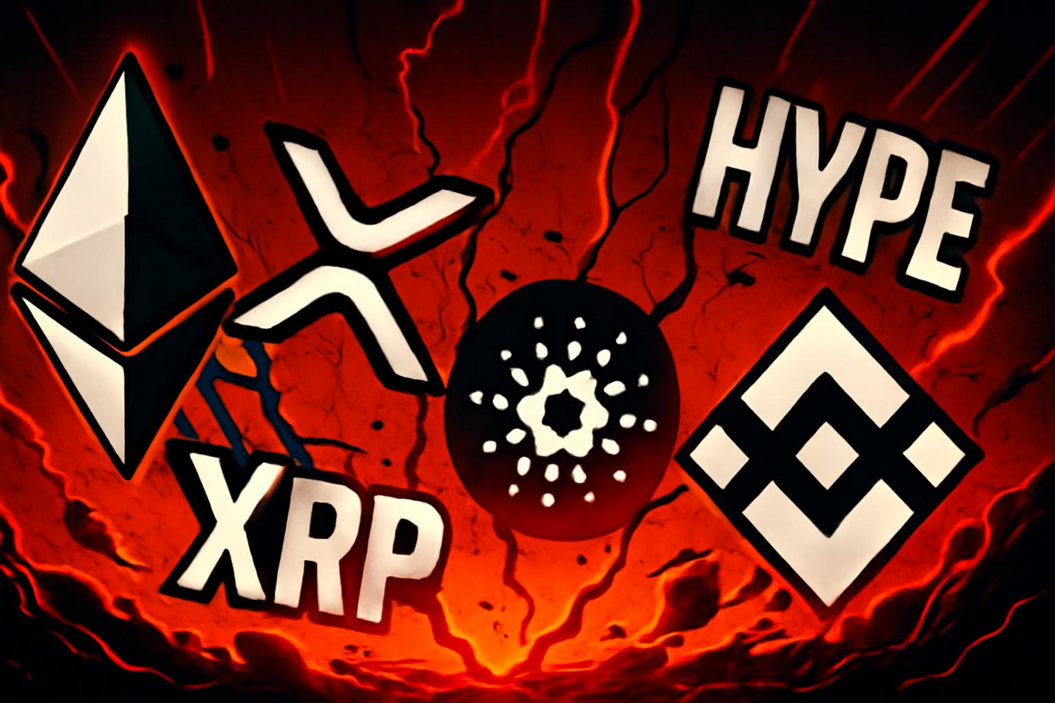 ETH, XRP, ADA, BNB, and HYPE: December’s Key Levels