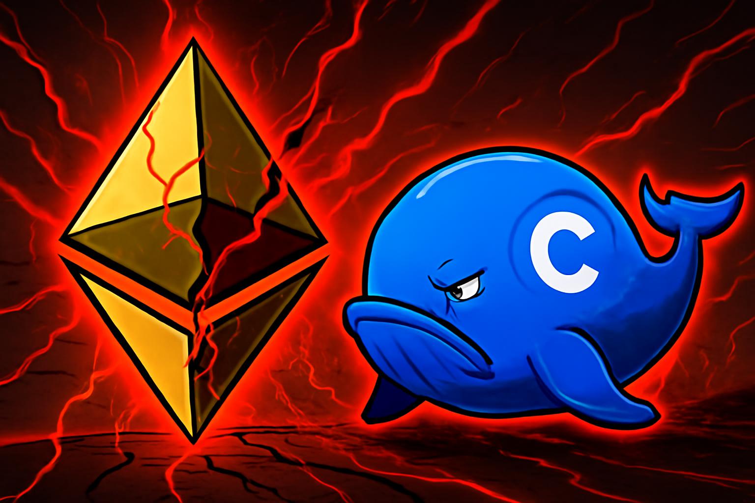 Ethereum Supply in Loss as Whales Split: Analysis Signals Downside Risk