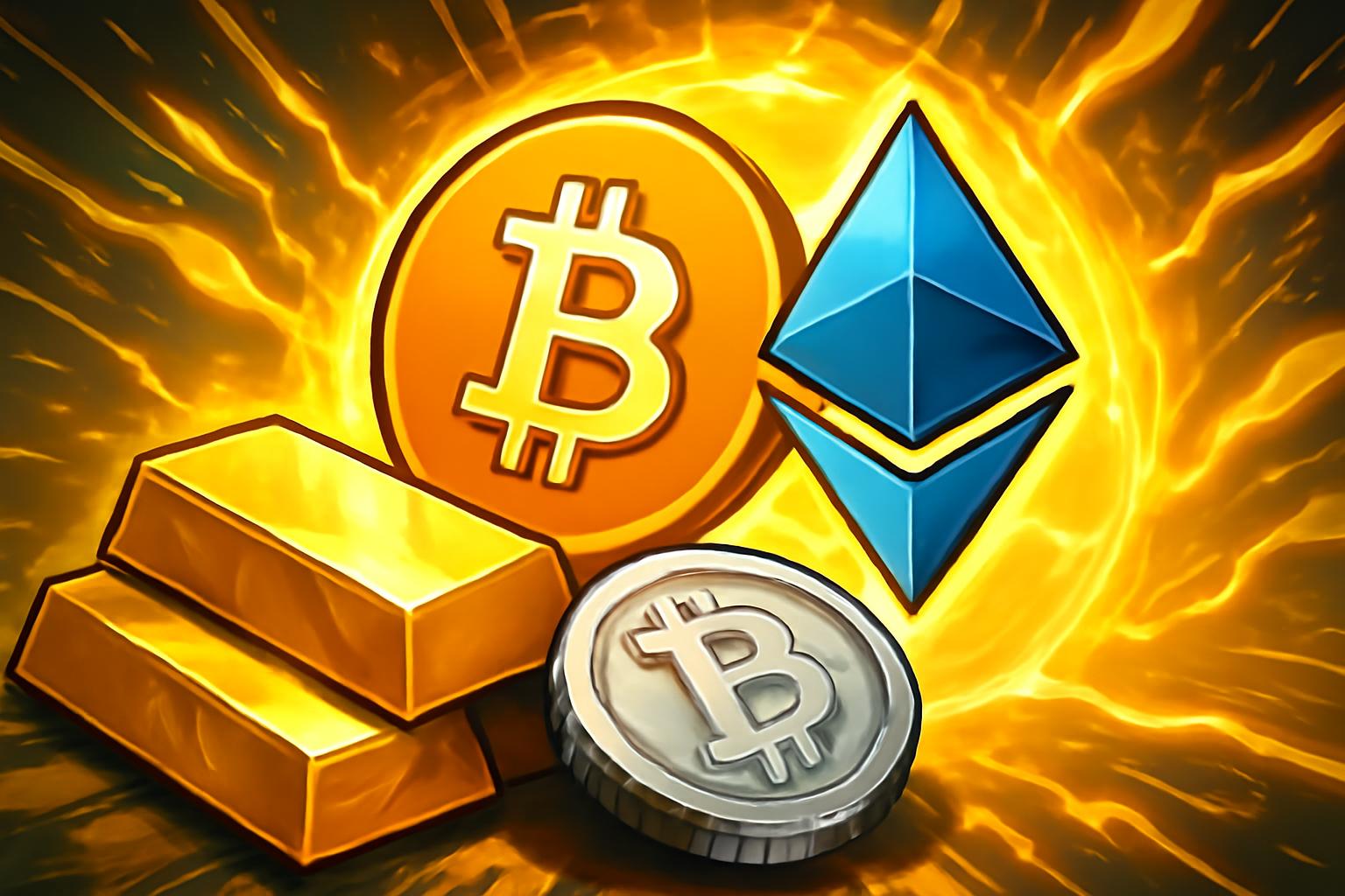 Gold and Silver Surge Outpace S&P 500 as Dollar Weakness Lifts Bitcoin and Ethereum