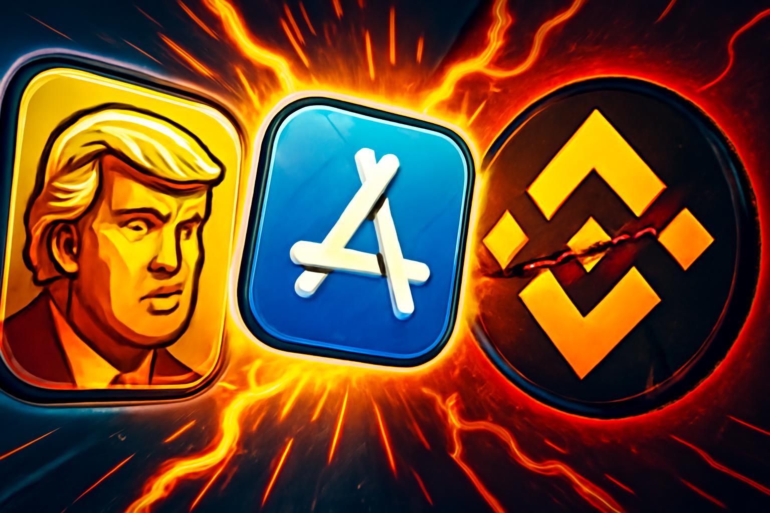 Trump Billionaires Club App Store Launch; Binance Ends Live