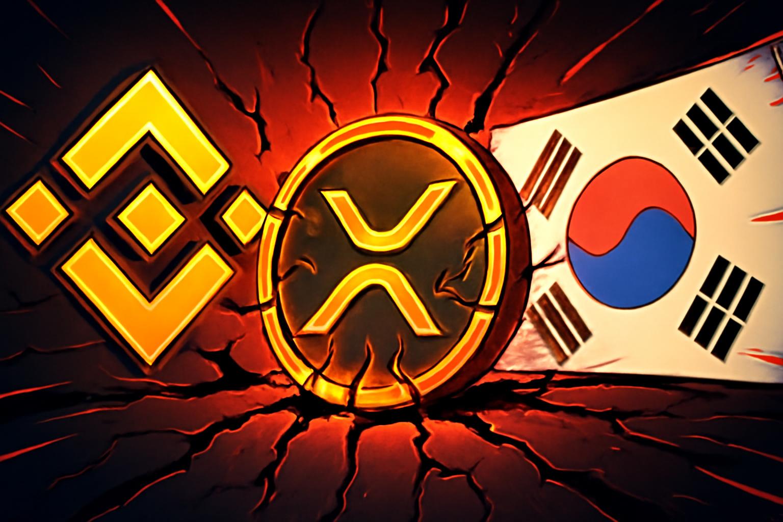 XRP Sell Pressure Deepens as Inflows Rise on Binance and Korean Exchanges