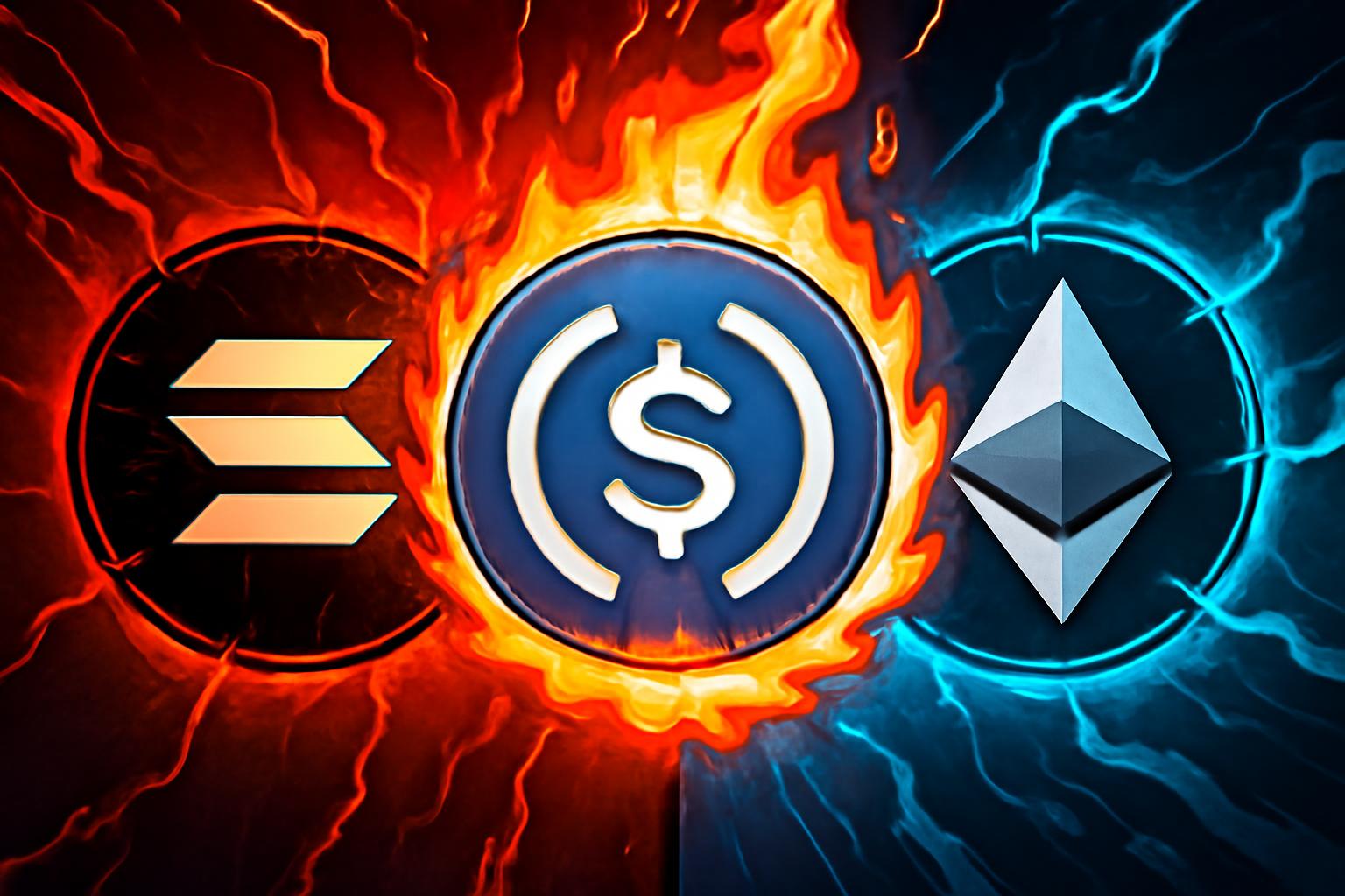 USDC Treasury Burns on Solana and Issues on Ethereum, Whale Alert Confirms