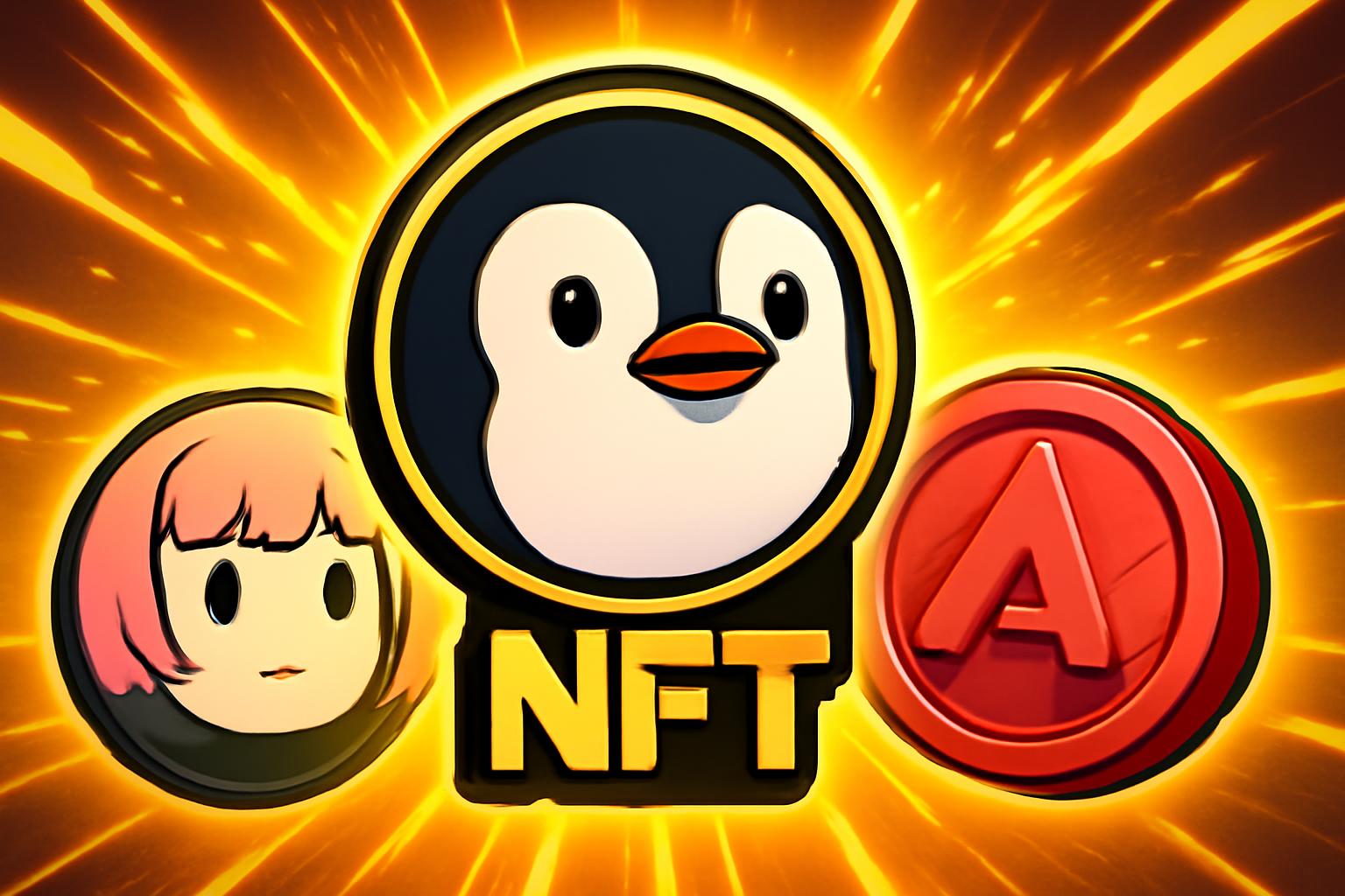 NFT Sale Highlights: Pudgy Penguins Lead with $425.66M ICO Activity