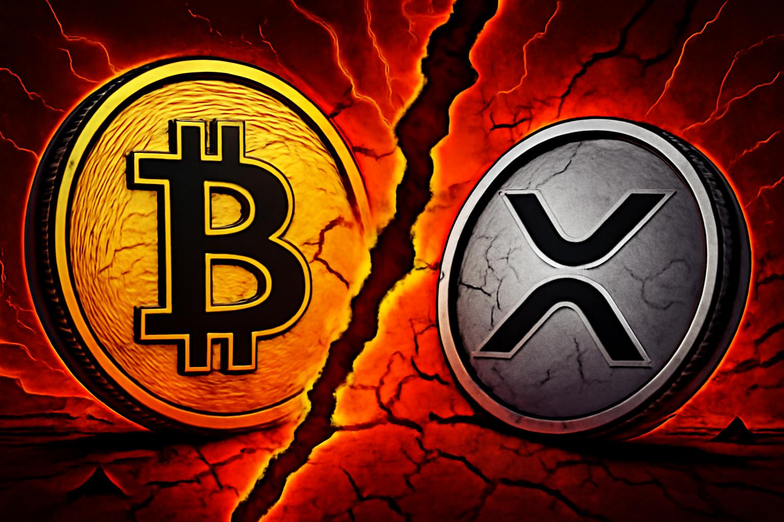 Bitcoin Price Reaches Record High, Then Drops Over 30% as XRP Falls