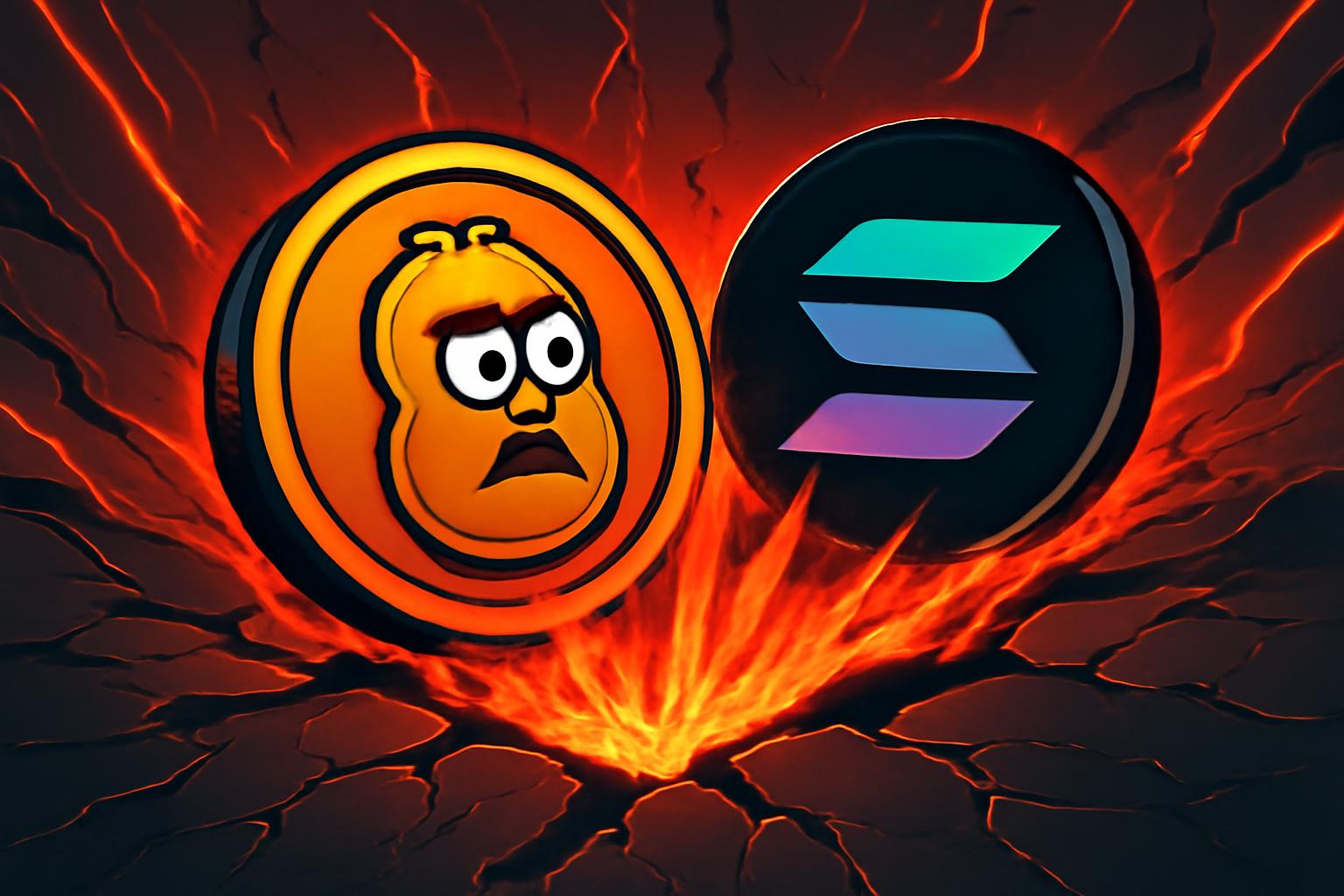 Solana Meme Coin HNUT Tumbles 99% Amid Oversupply