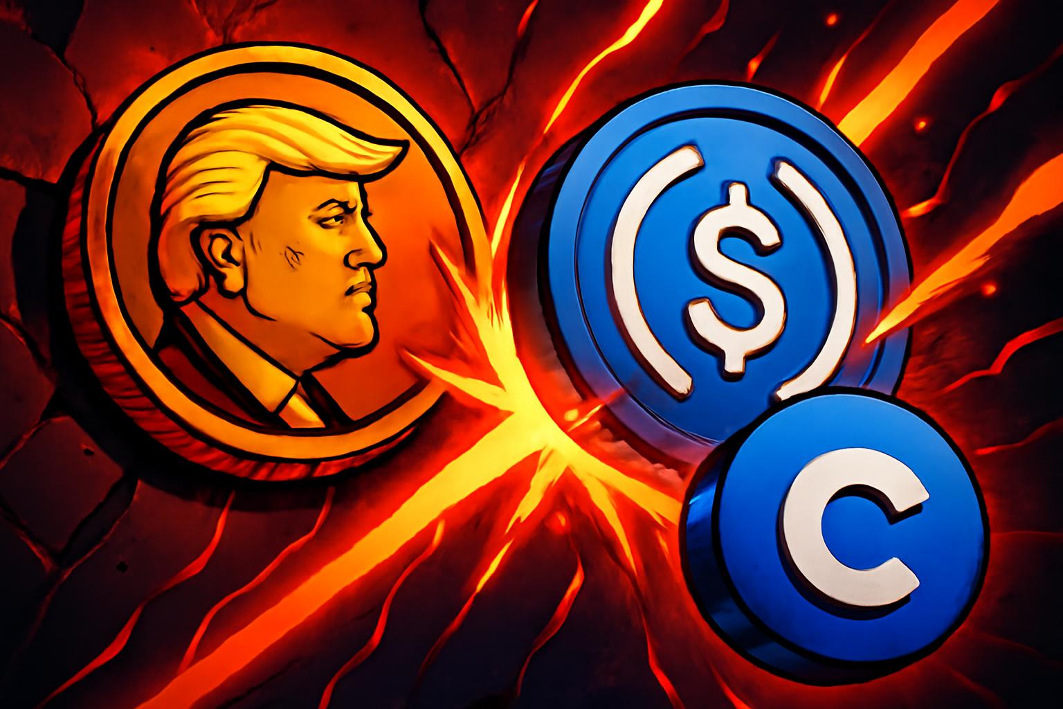 Trump Meme Coin Moves 90 Million USDC to Coinbase via Meteora Sell-Off