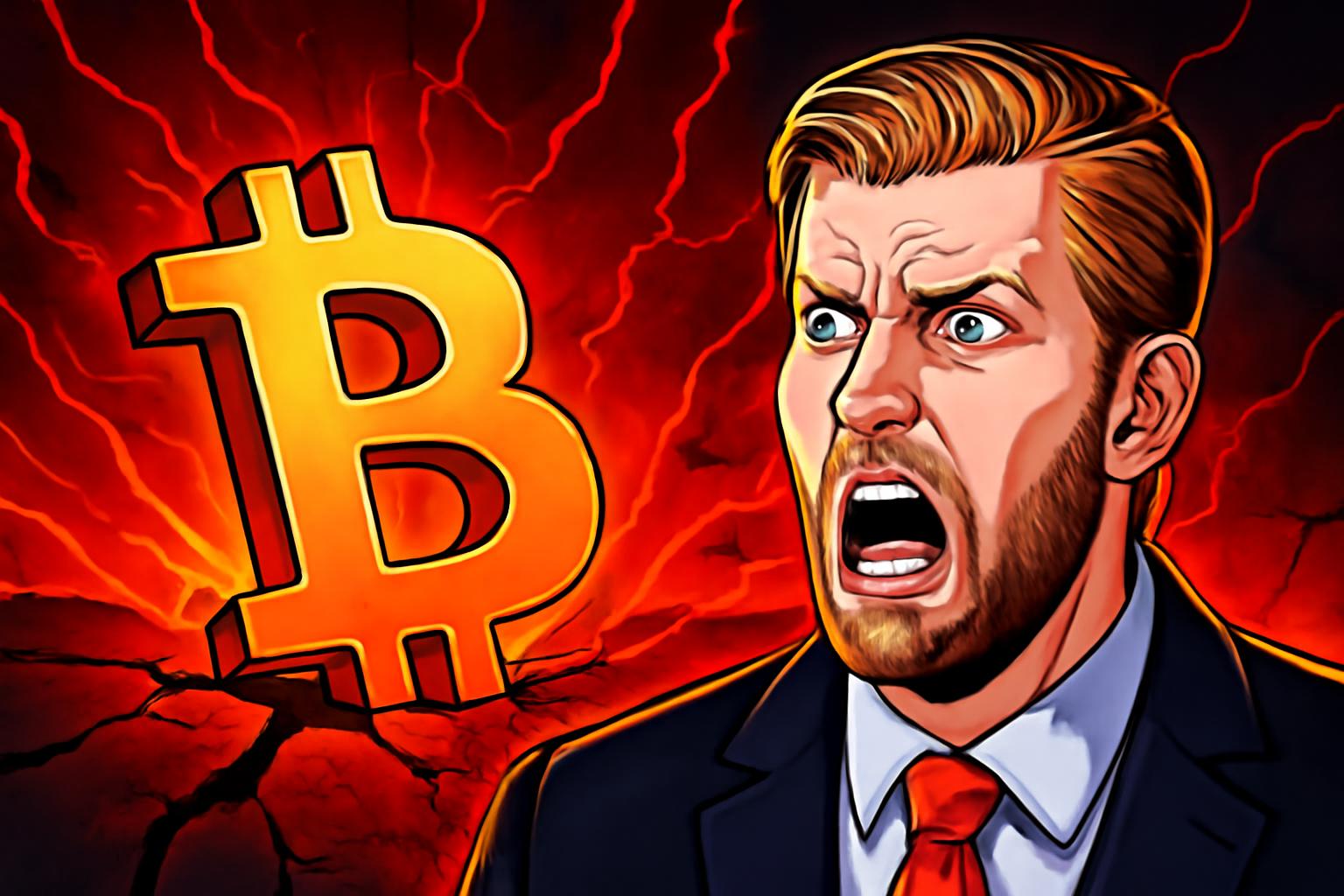 Bitcoin Drops 32% After Eric Trump’s Optimistic Crypto Forecast