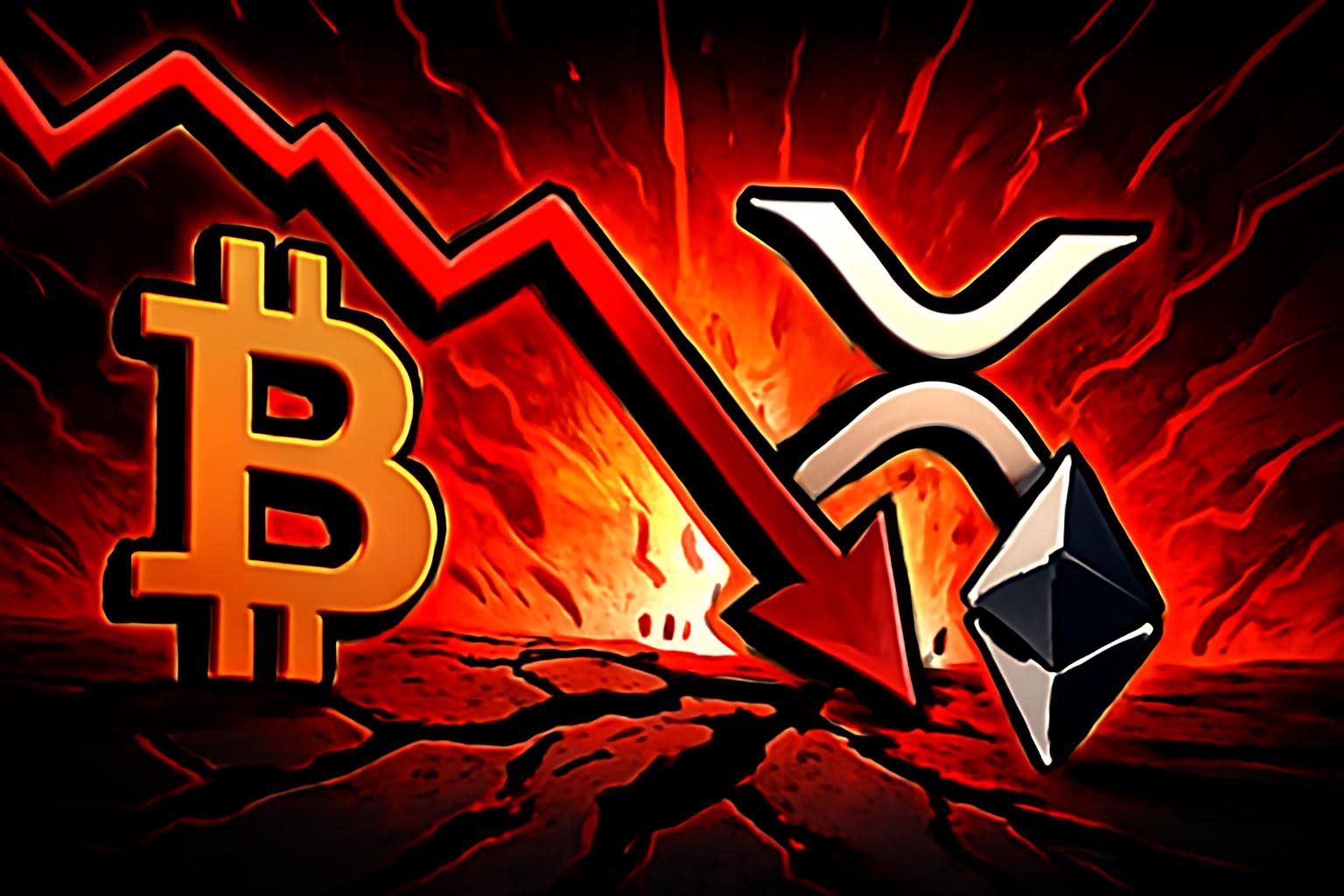Bitcoin and XRP Fall as Crypto Rebound Falters