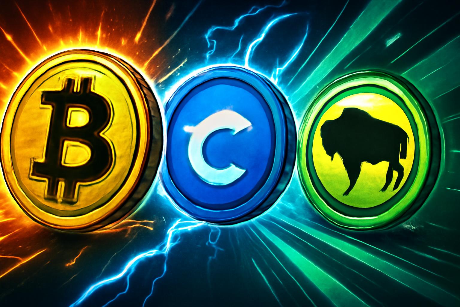 Bitcoin Gains as BoA Upgrades Coinbase; Franklin Templeton Wyoming Stable Token