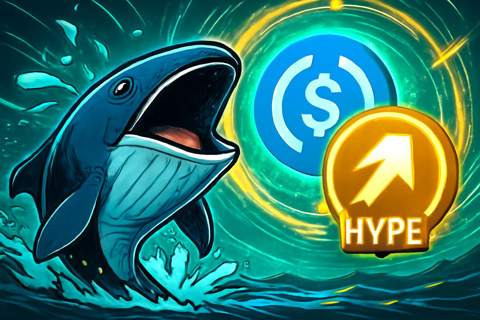 Whale Buys 1M USDC to Boost HYPE Holdings on HyperLiquid