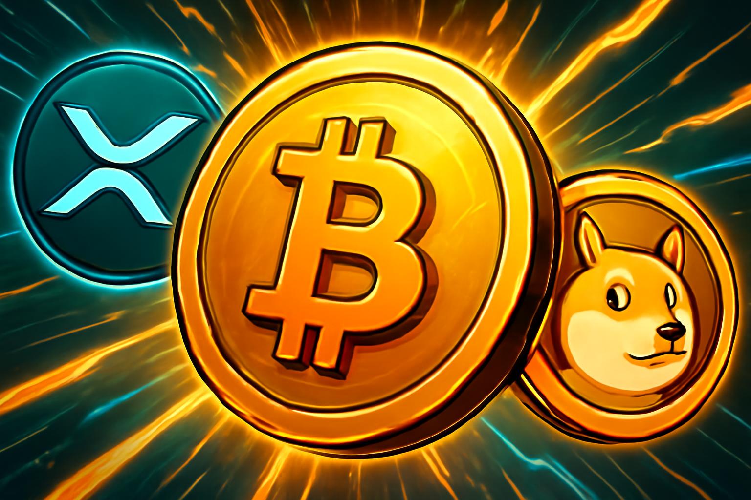 Bitcoin Holds Near $90,000 as XRP and DOGE Rally in Cautious Market