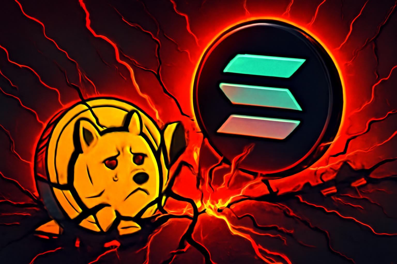 Meme Coins Crash 2025–2026: Market Cap Falls 61%, Solana Activity Drops 66%