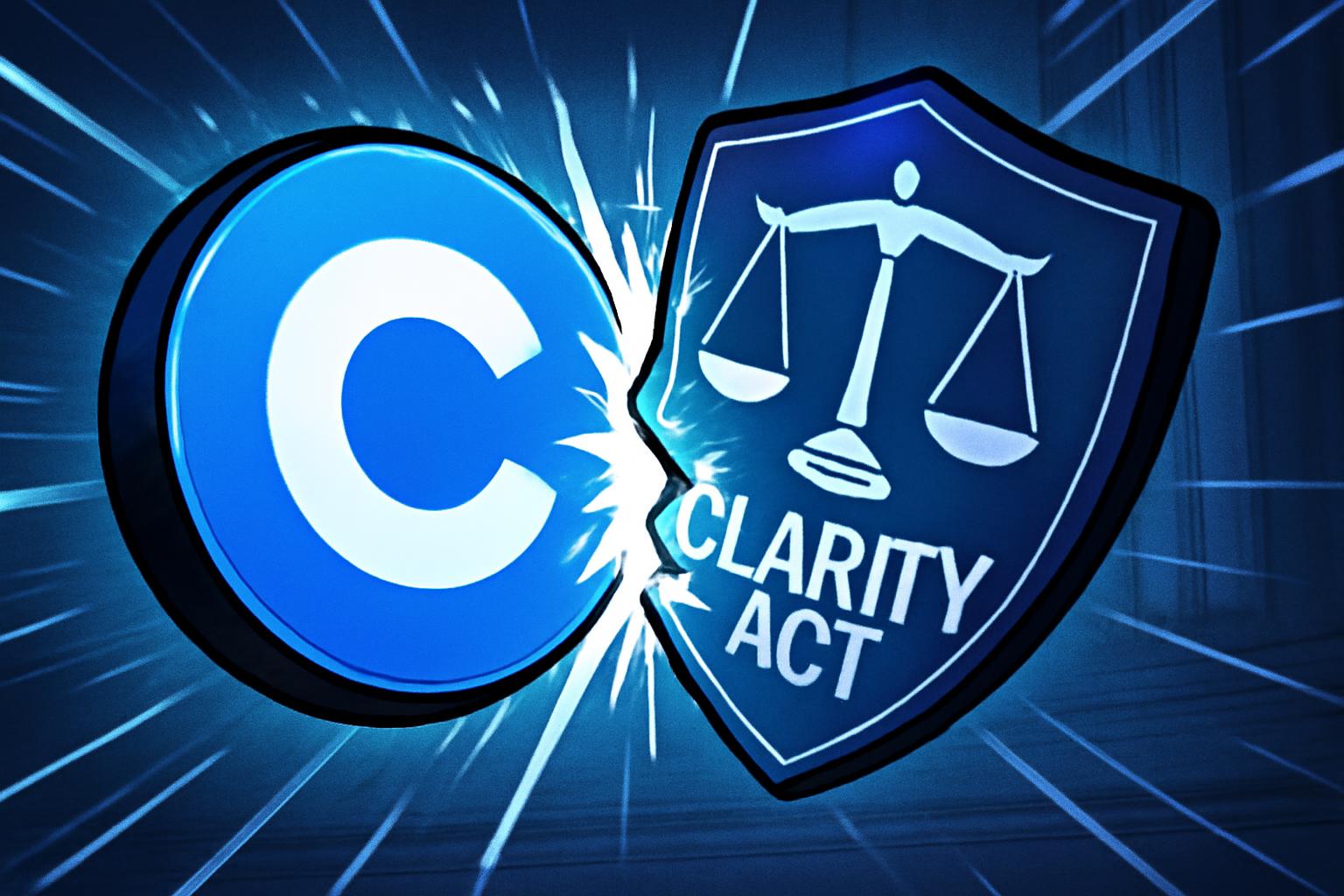 Coinbase Rejects CLARITY Act Draft Over Crypto Restrictions