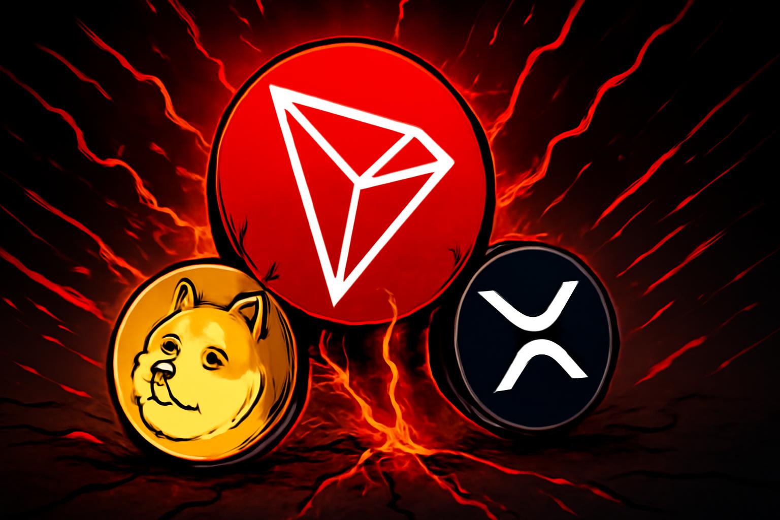 Cryptocurrency Market Slips as Tronix Leads Declines, Dogecoin Down
