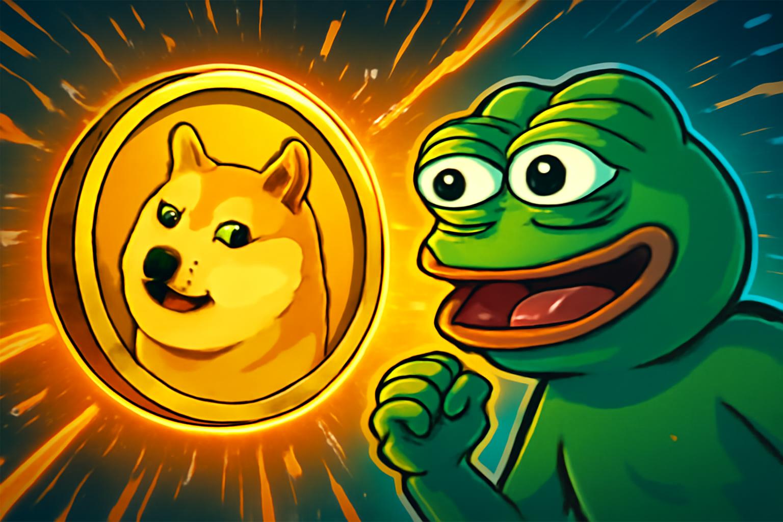 Dogecoin and Pepe Lead Meme Coin Rally as 2026 Opens Strong