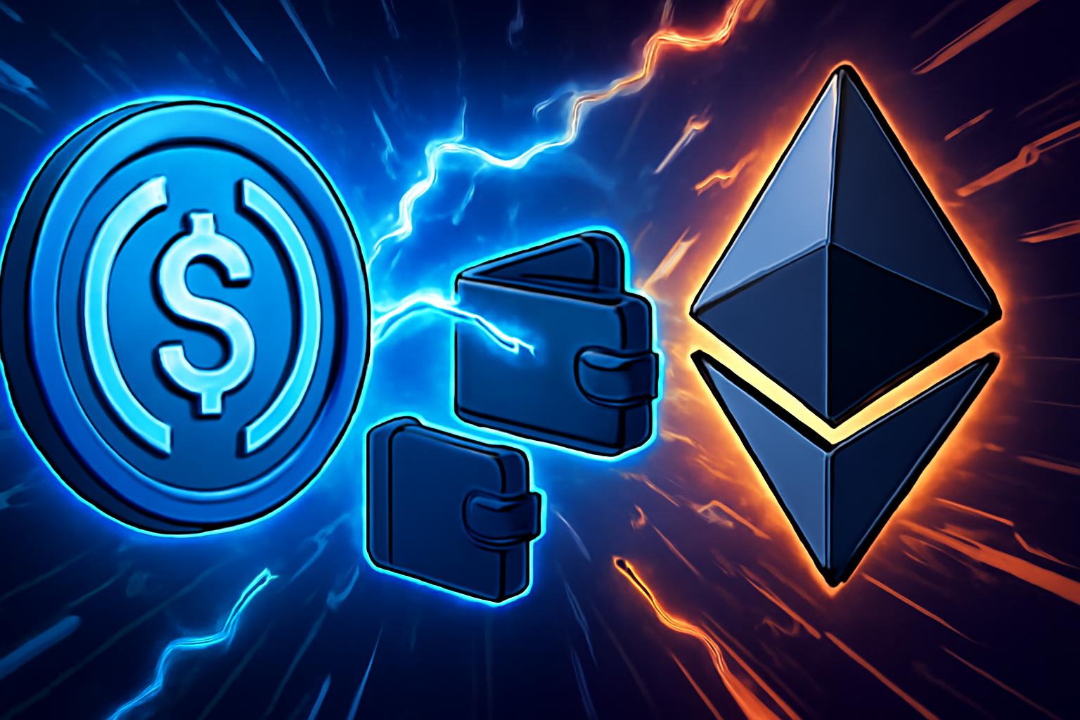 USDC Transfers Between Unidentified Wallets on Ethereum