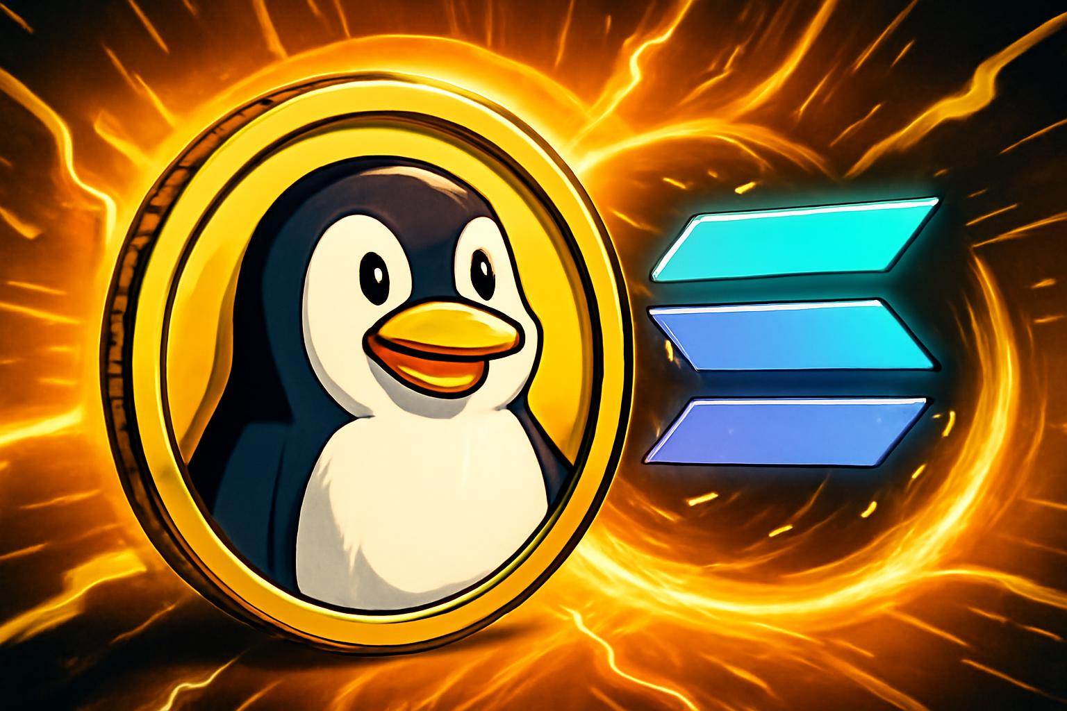 Penguin Meme Coin Tops $60M Market Cap on Solana With 800%+ 24h Gain