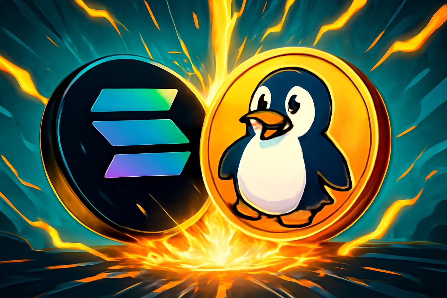 White House Trump Post Triggers Penguin Meme Coin Rally on Solana