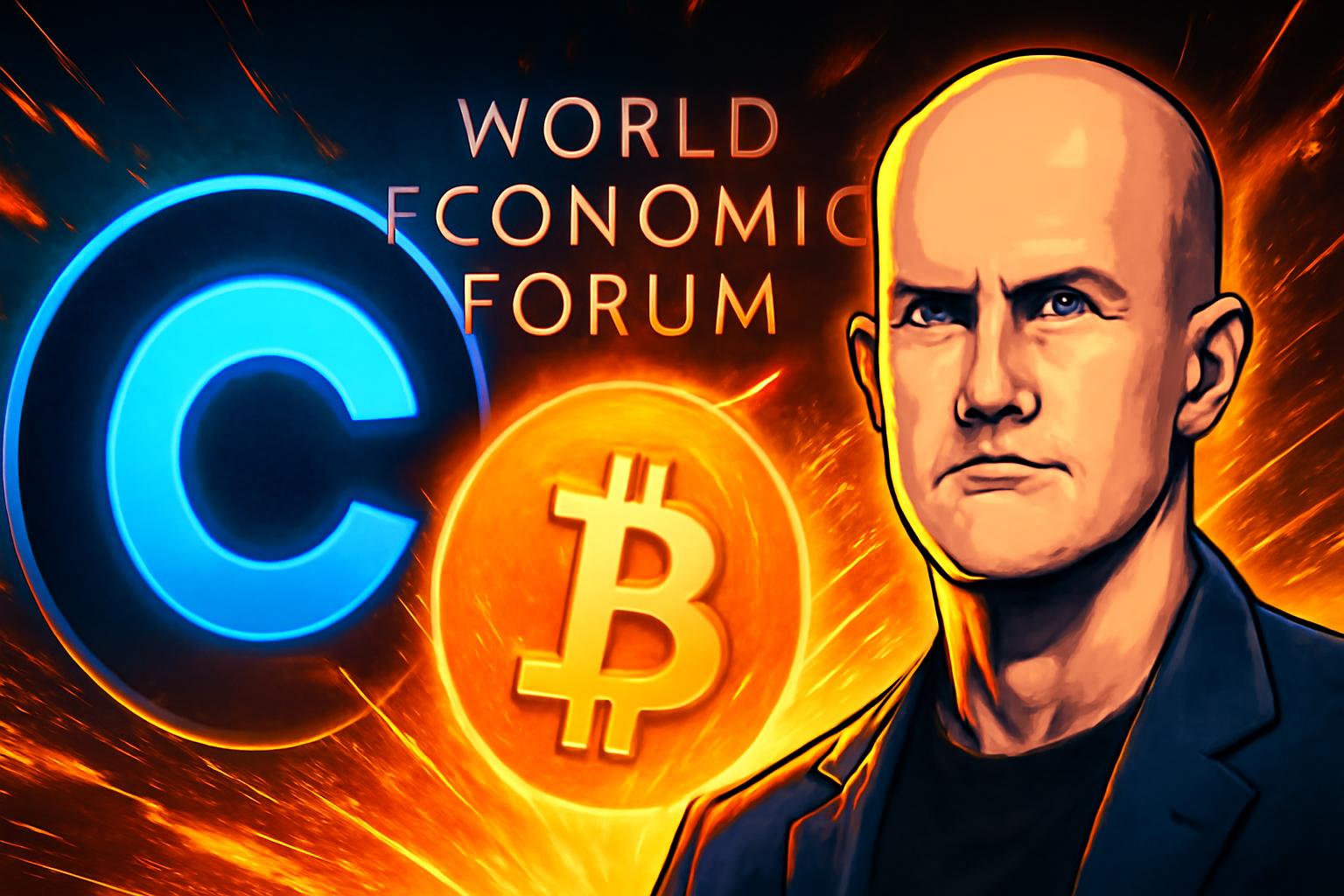 Coinbase CEO: Davos Bank Leaders Back Cryptocurrency