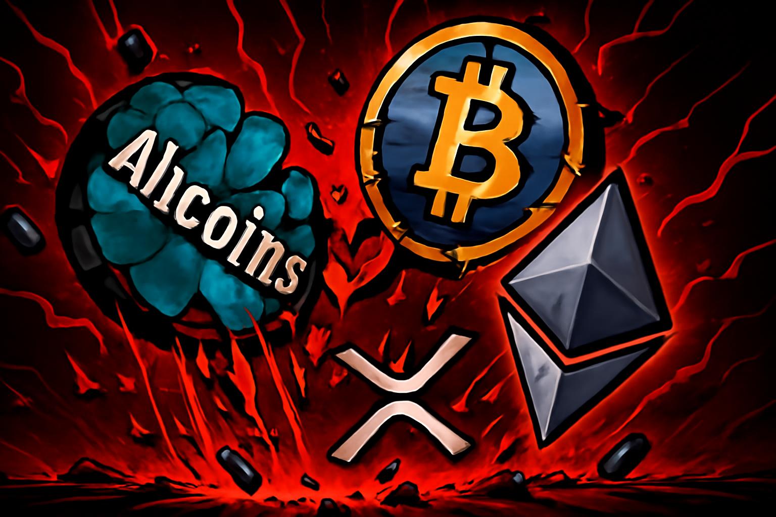 Altcoins Plummet as Market Turmoil Deepens, Major Coins Dwindle