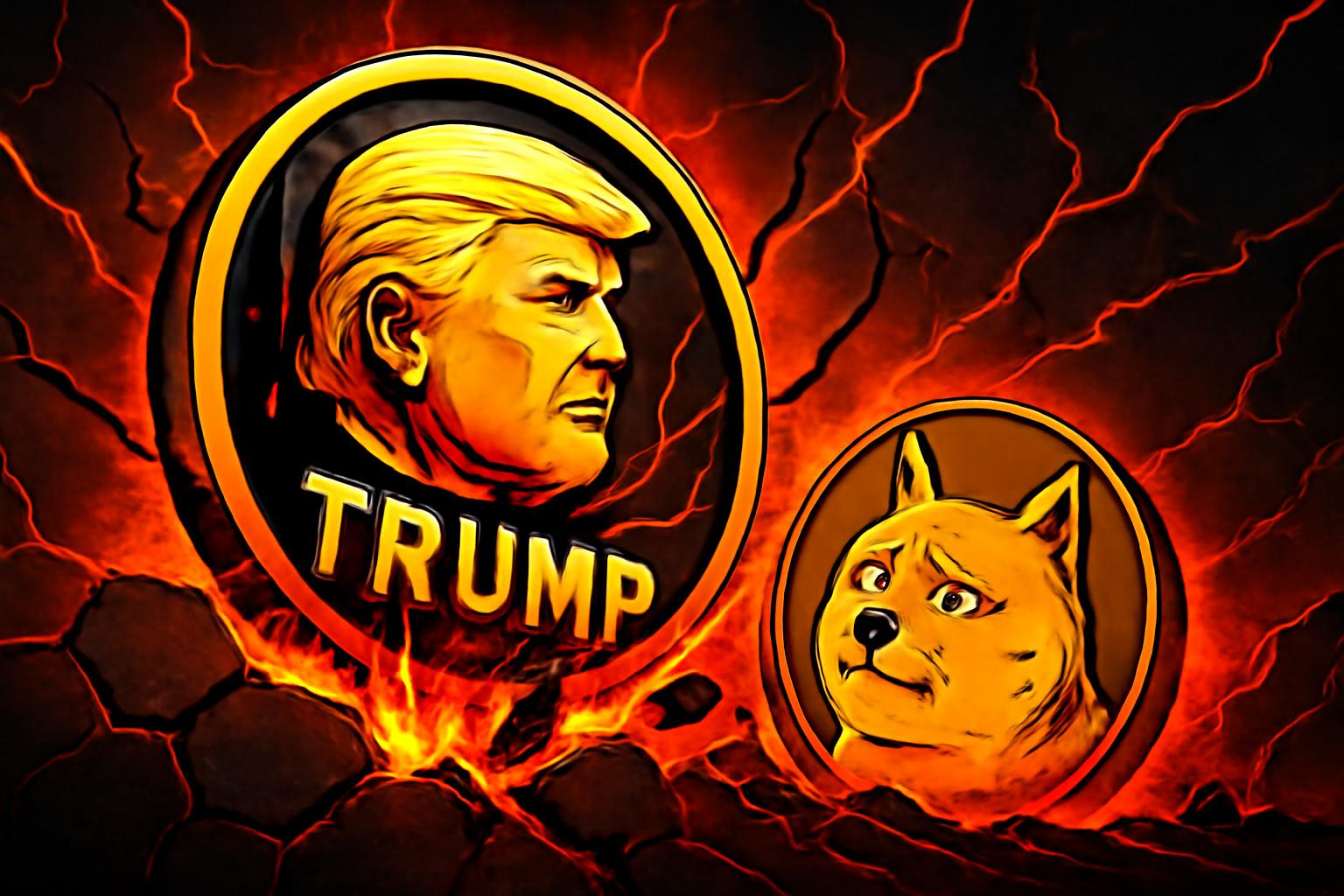 Trump’s Meme Coin TRUMP and Crypto Investments Amid Market Decline