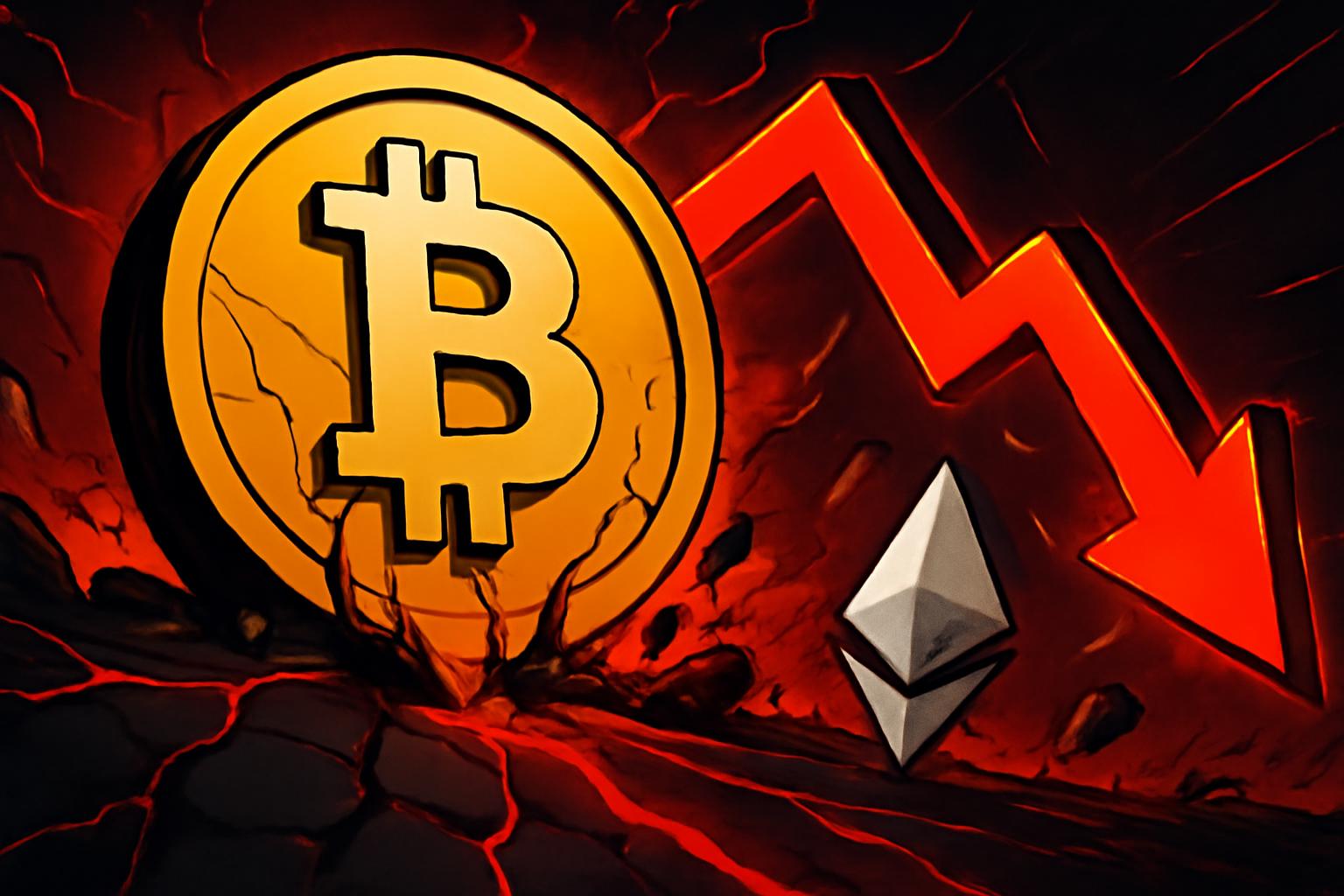Crypto Market Crash: Bitcoin and Altcoins Fall on Bearish Signals and Macro Headwinds