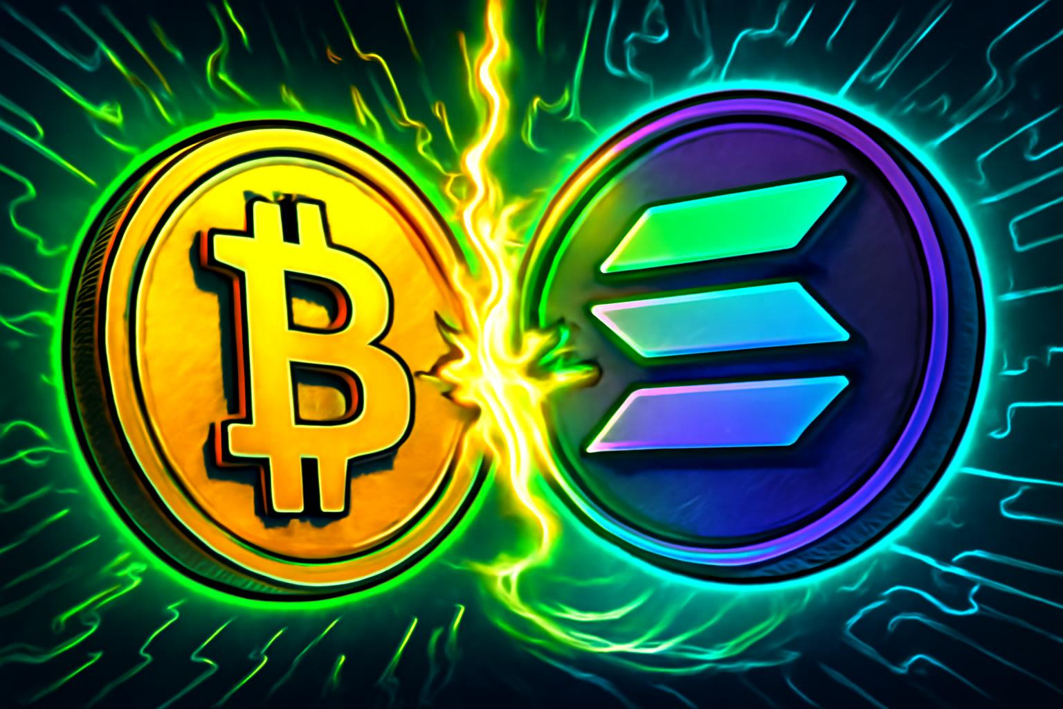 Bitcoin Leads Crypto Market Value as Solana Pursues Growth