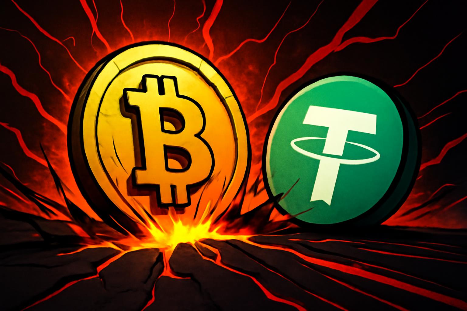 Bitcoin Death Cross Signals Potential 50-60% Correction Amid USDT Dominance Watch