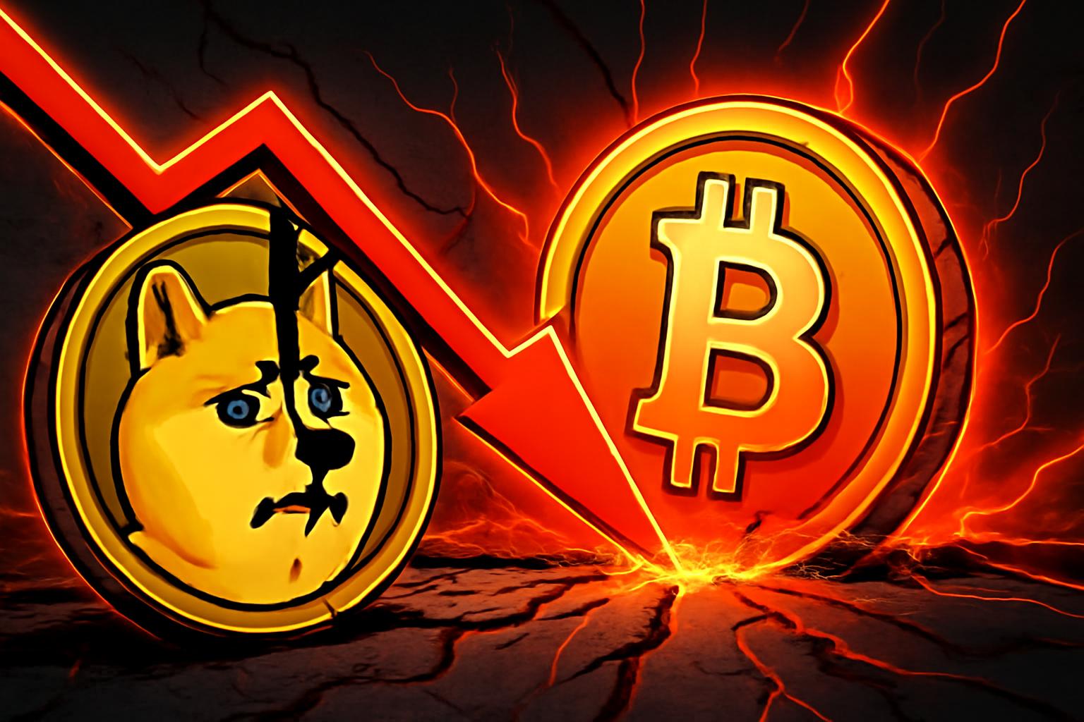 Dogecoin Dives 7% as Bitcoin Pullback Drives Memecoin Bets