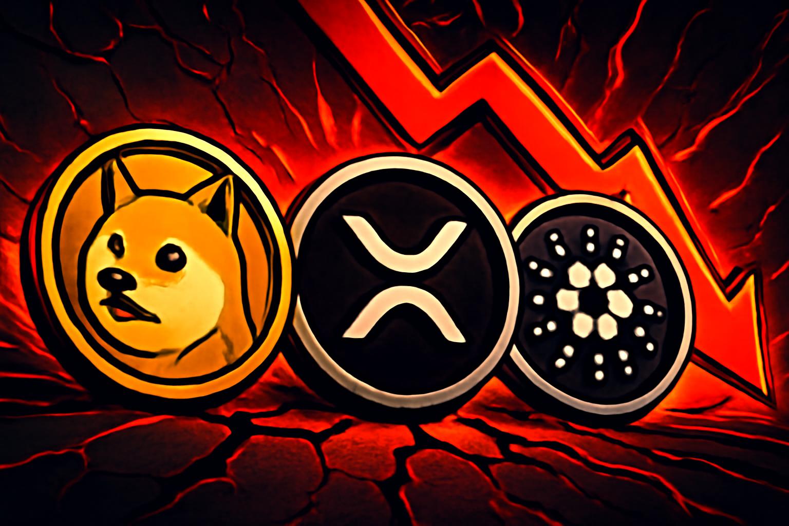 Dogecoin, XRP and Cardano Hit 2024 Lows as Altcoins Fall