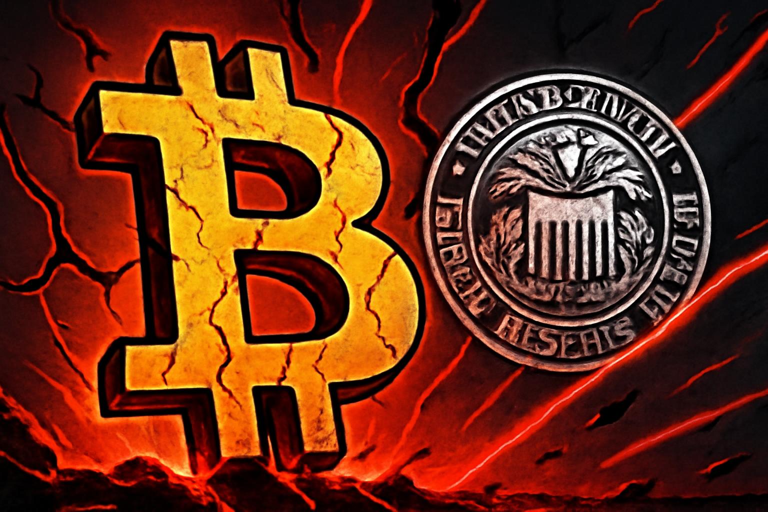 Bitcoin Dips to $82,671 as US Tech Stocks Slide; Warsh Fed Chair Speculation Spooks Markets