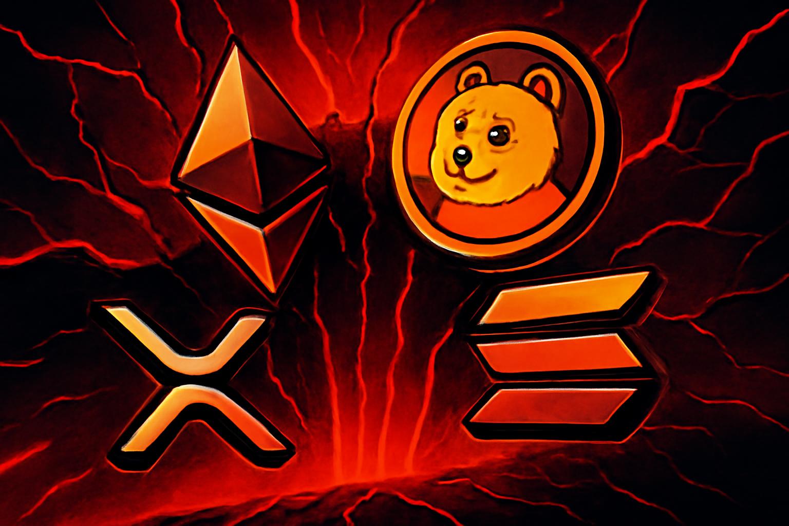 Altcoin Pain Deepens as Red Monthly Candles Continue Stacking