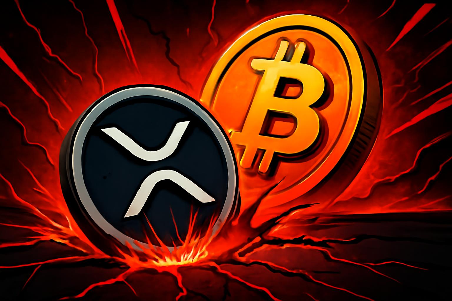 XRP Drops as Bitcoin-Driven Selloff Triggers Long-Liquidation Wave