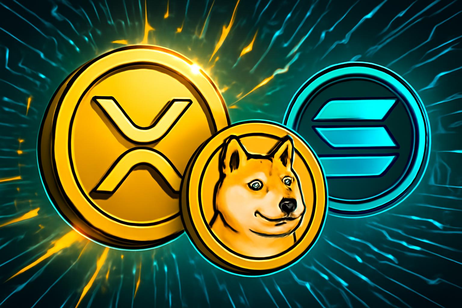 ETF Tailwinds Lift XRP, Solana, and DOGE, KIMI AI Forecasts
