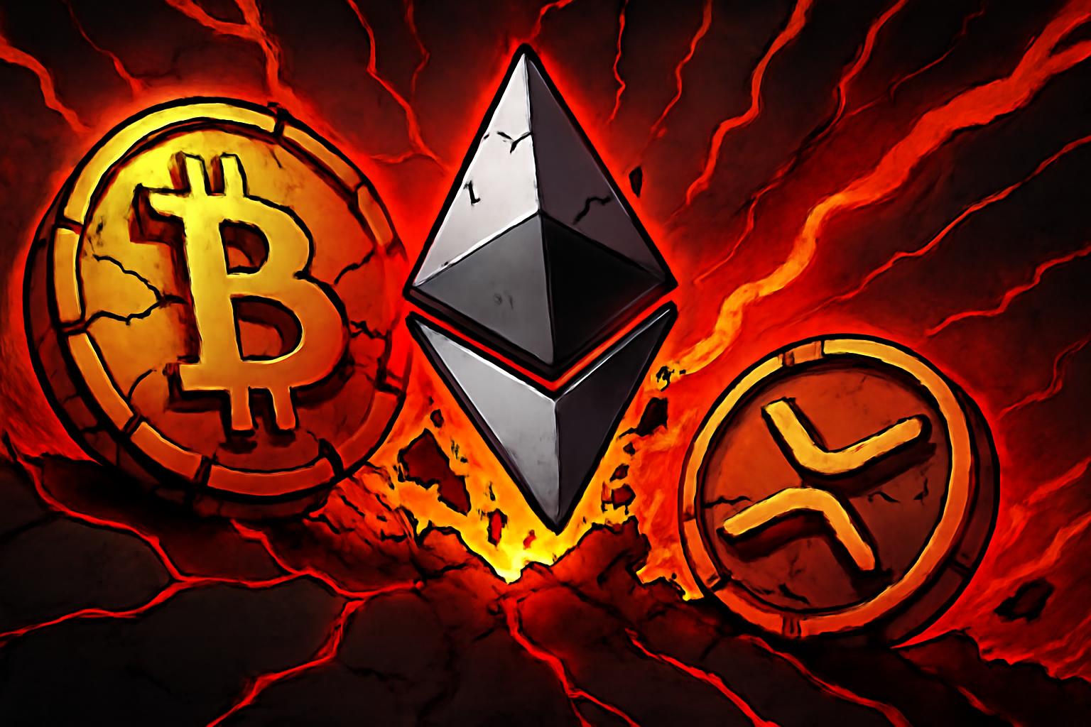 Bitcoin, Ethereum Dip as Risk-Off Sentiment Spreads Across Crypto Markets