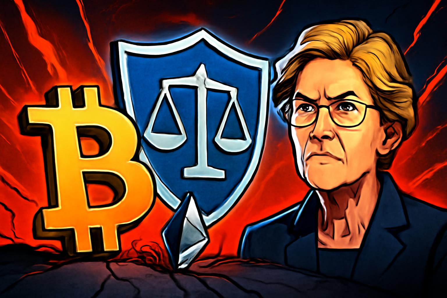 Warren Calls for Guardrails and Consumer Protections Amid Crypto Downturn