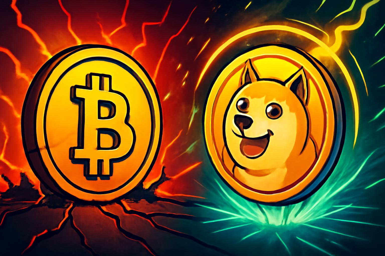 Bitcoin Stagnation as Meme Coins Rally Amid Derivatives Pressure