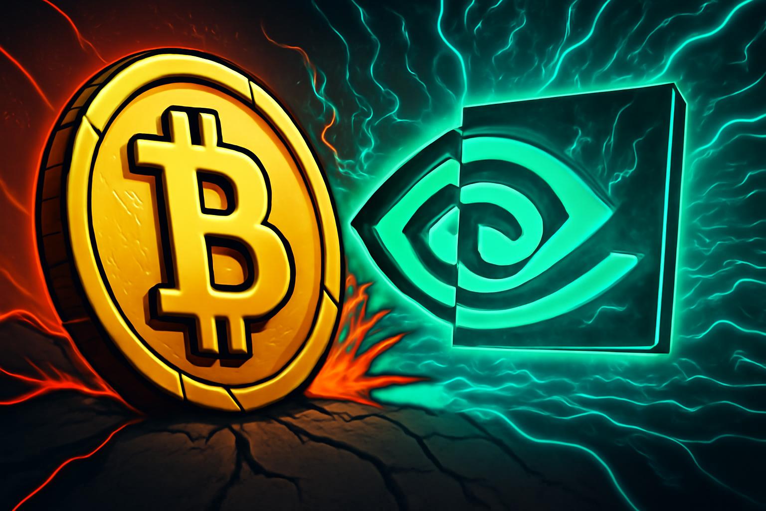 Bitcoin Dives as AI Rally Lifts Markets and ETF Outflows